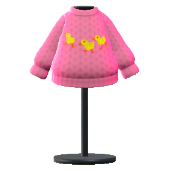 ははのてあみセーターのヒヨコの画像