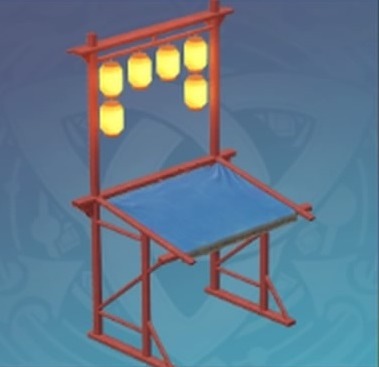 「明かりの浮棚・黛藍」の画像