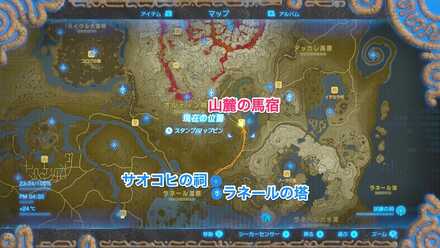 山麓の馬宿の場所マップ