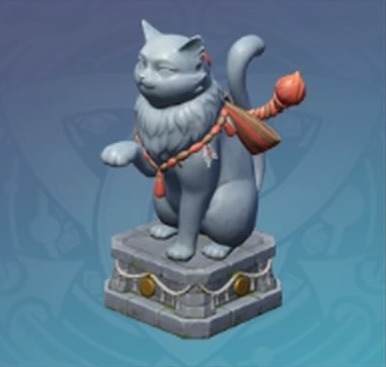 神社彫像-「セイライ鎮め物」