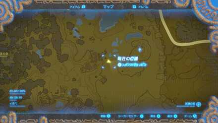 始まりの塔下のボコブリンの位置マップ詳細