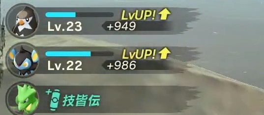 レベルアップによる技皆伝