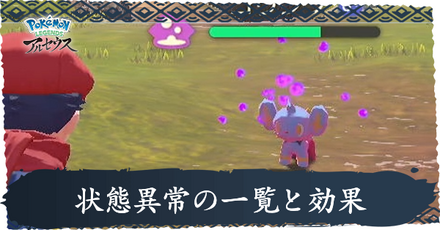 状態異常の一覧と効果