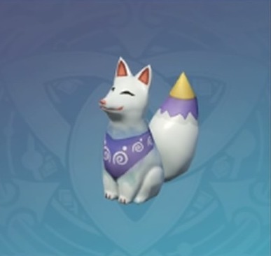 楓の布製白狐人形の画像