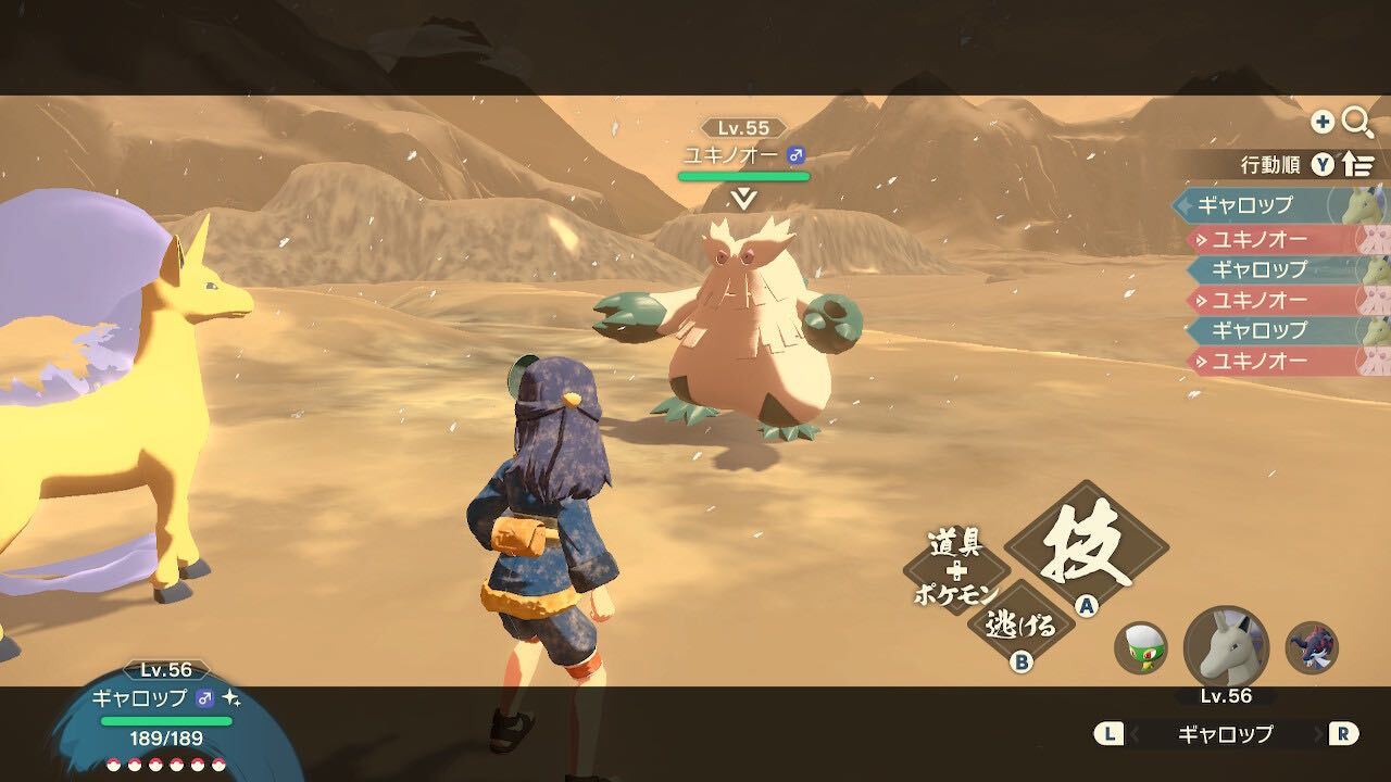 ハピナスの人助けでユキノオーと戦うことになる