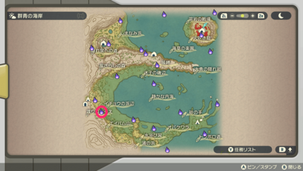 ポケモンアルセウスのともしび49マップ