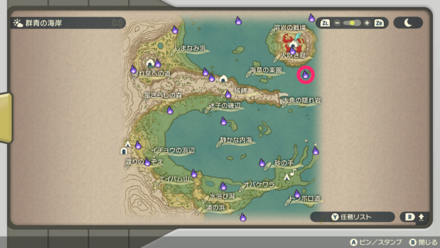 ポケモンアルセウスのともしび67マップ