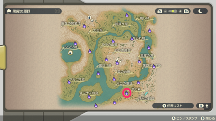 ポケモンアルセウスのともしび21マップ