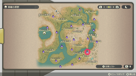 ポケモンアルセウスのともしび20マップ