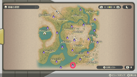 ポケモンアルセウスのともしび22マップ