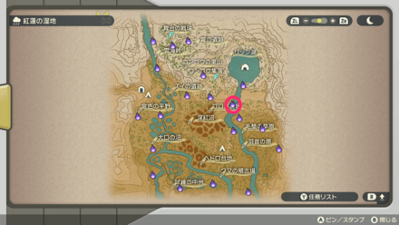 ポケモンアルセウスのともしび39マップ