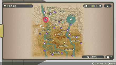 ポケモンアルセウスのともしび44マップ