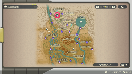 ポケモンアルセウスのともしび46マップ