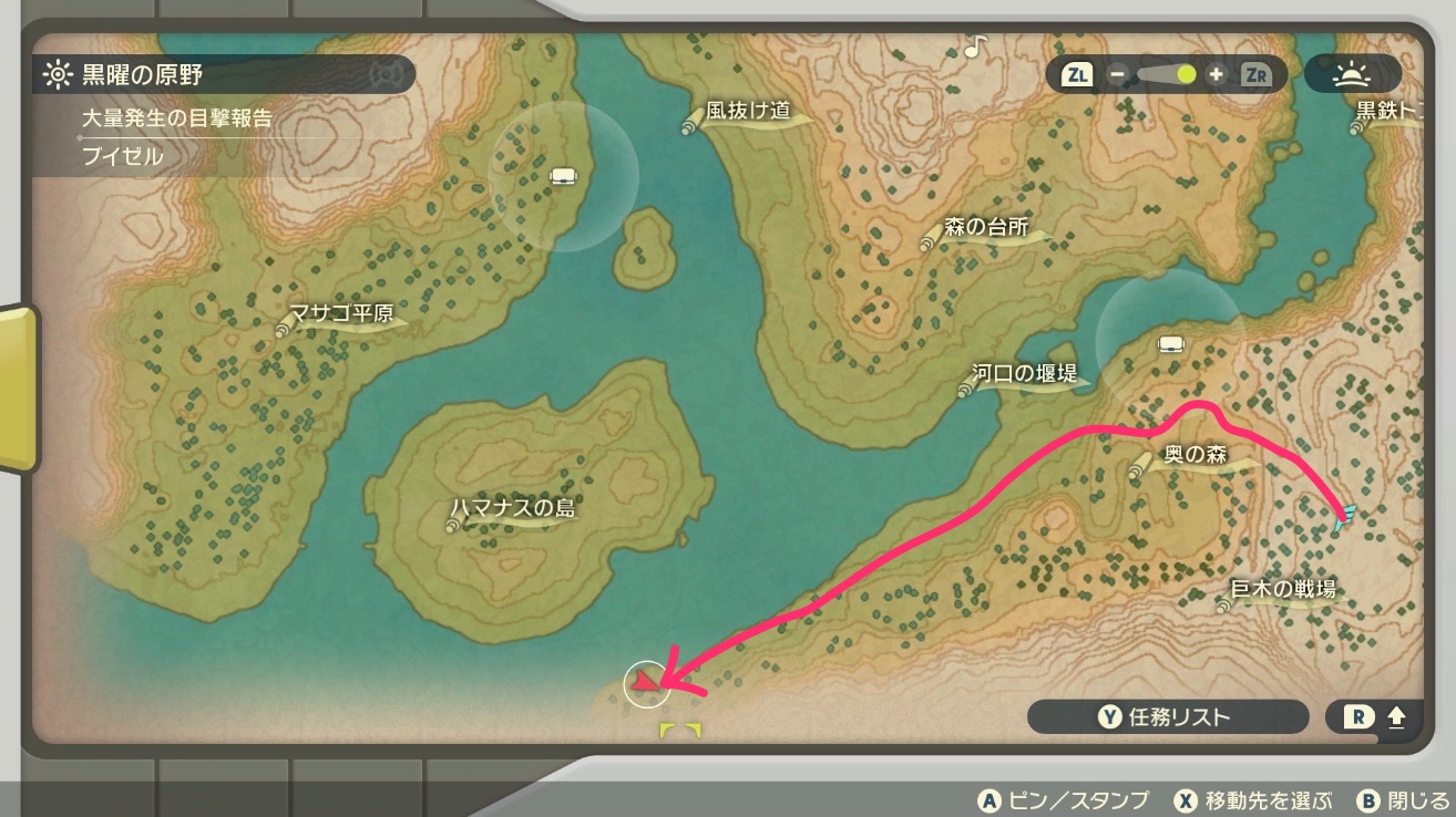 ミミロップ行き方