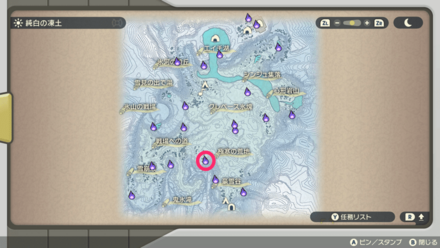 ポケモンアルセウスのともしび90マップ