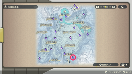 ポケモンアルセウスのともしび88マップ