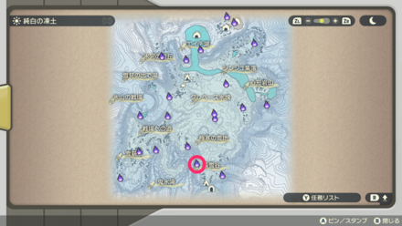 ポケモンアルセウスのともしび89マップ