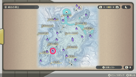 ポケモンアルセウスのともしび91マップ