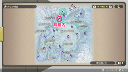 ポケモンアルセウスのともしび103マップ