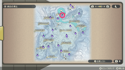 ポケモンアルセウスのともしび104マップ