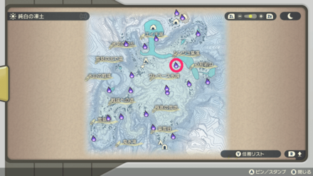 ポケモンアルセウスのともしび101マップ