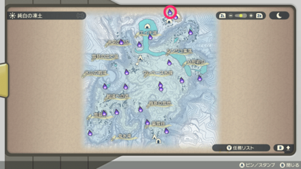 ポケモンアルセウスのともしび106マップ