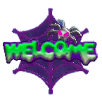 スパイダーなドアプレートのパープルの画像