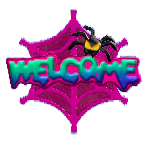 スパイダーなドアプレートのピンクの画像