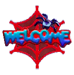 スパイダーなドアプレートのレッドの画像