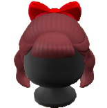 リボンつきウィッグの画像