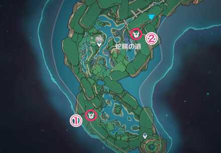 淵下宮・蛇腸の道