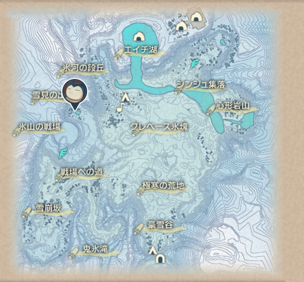 純白の凍土のカビゴン出現場所