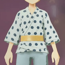 柄付き道中着 豆絞画像