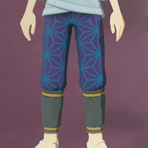 柄付き股引 麻の葉画像