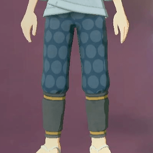 柄付き股引 大豆絞画像