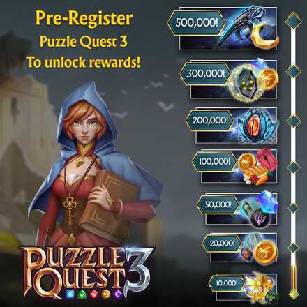 パズルクエスト3の事前登録報酬