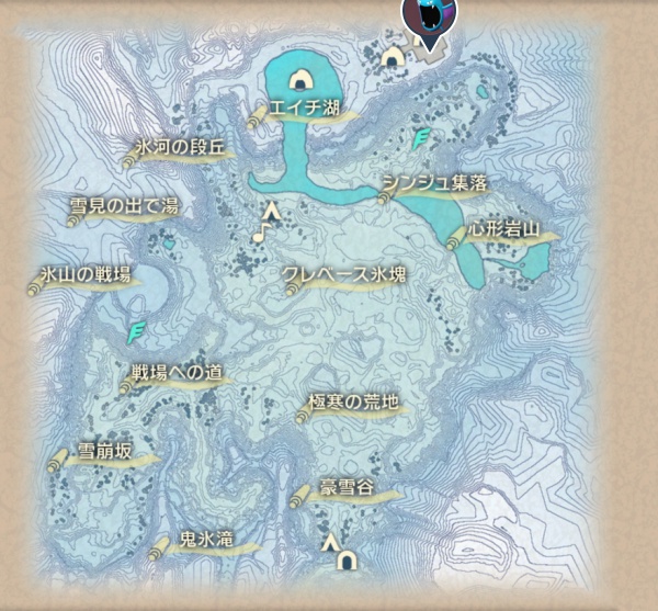 純白の凍土のゴルバット出現場所