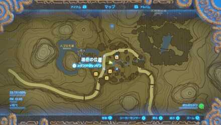 カカリコ村の女神像の場所マップ詳細