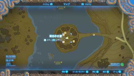 イチカラ村の女神像の場所マップ詳細