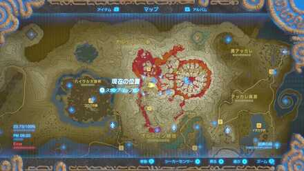 ゴロンシティの女神像の場所マップ