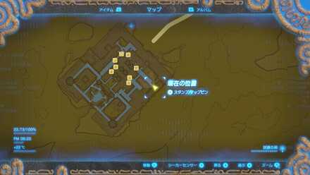 ゲルドの街の女神像の場所マップ詳細