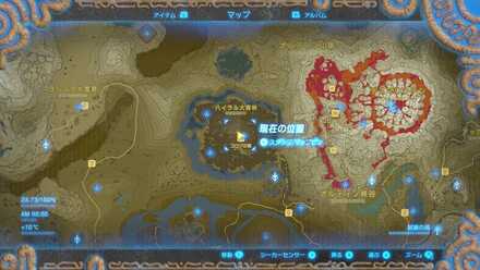 コログの森の女神像の場所マップ