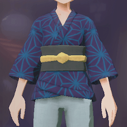 柄付き道中着 麻の葉画像