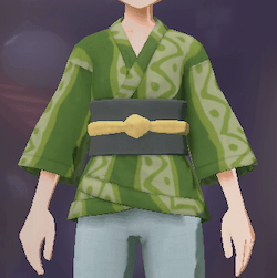 柄付き道中着 織部画像