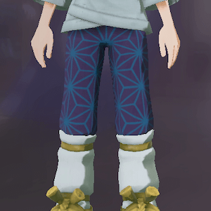 柄付き股引 麻の葉画像