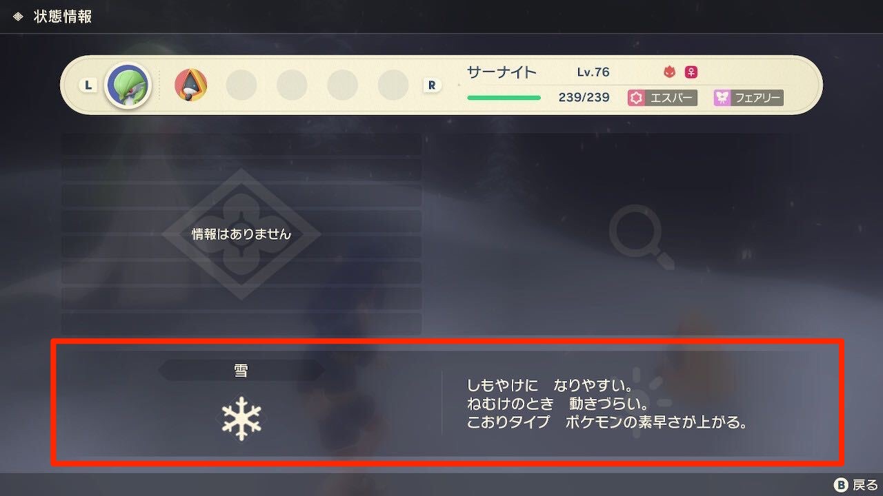 天気はバトル時に影響する