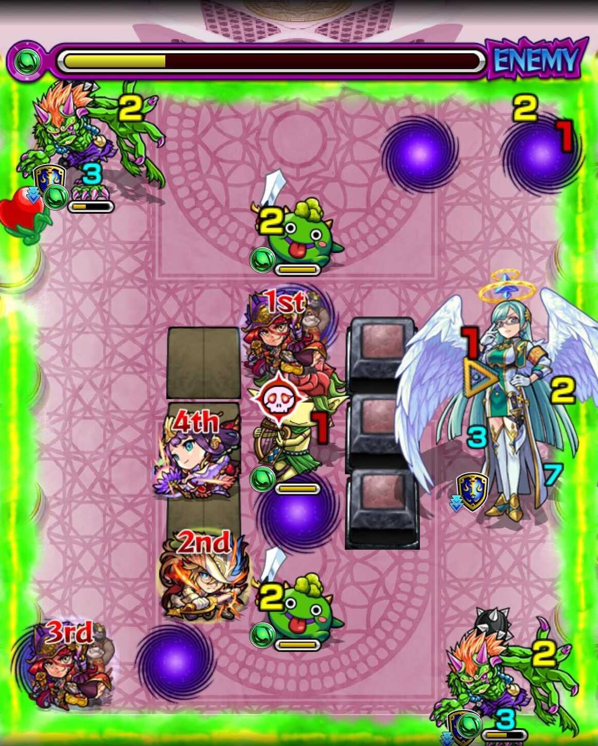 ザドキエル 天界の挑戦 ステージ3 移動後