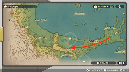 ゴルダックおやぶん場所