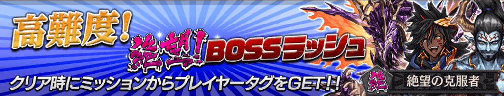 絶望!ボスラッシュのバナー
