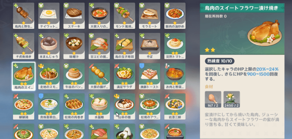 「美味しそうな鳥肉のスイートフラワー漬け焼き」を作る